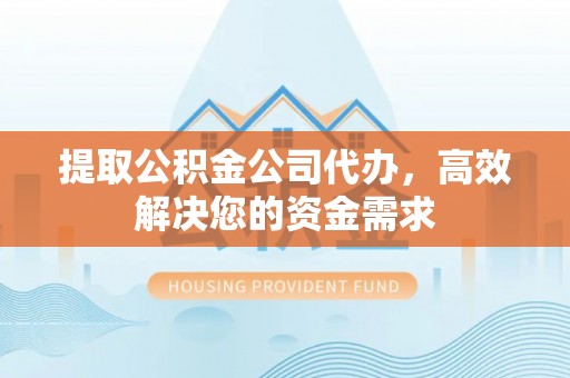 龙湖提取公积金公司代办，高效解决您的资金需求